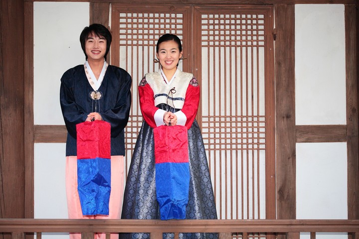 Couple in Korean Dress II