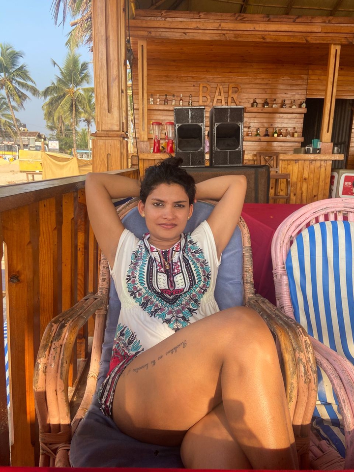 Gorgeous Indian Model Relaxing