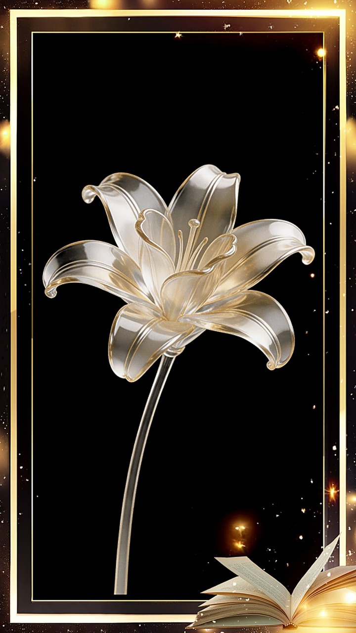 tapety silver, lilies