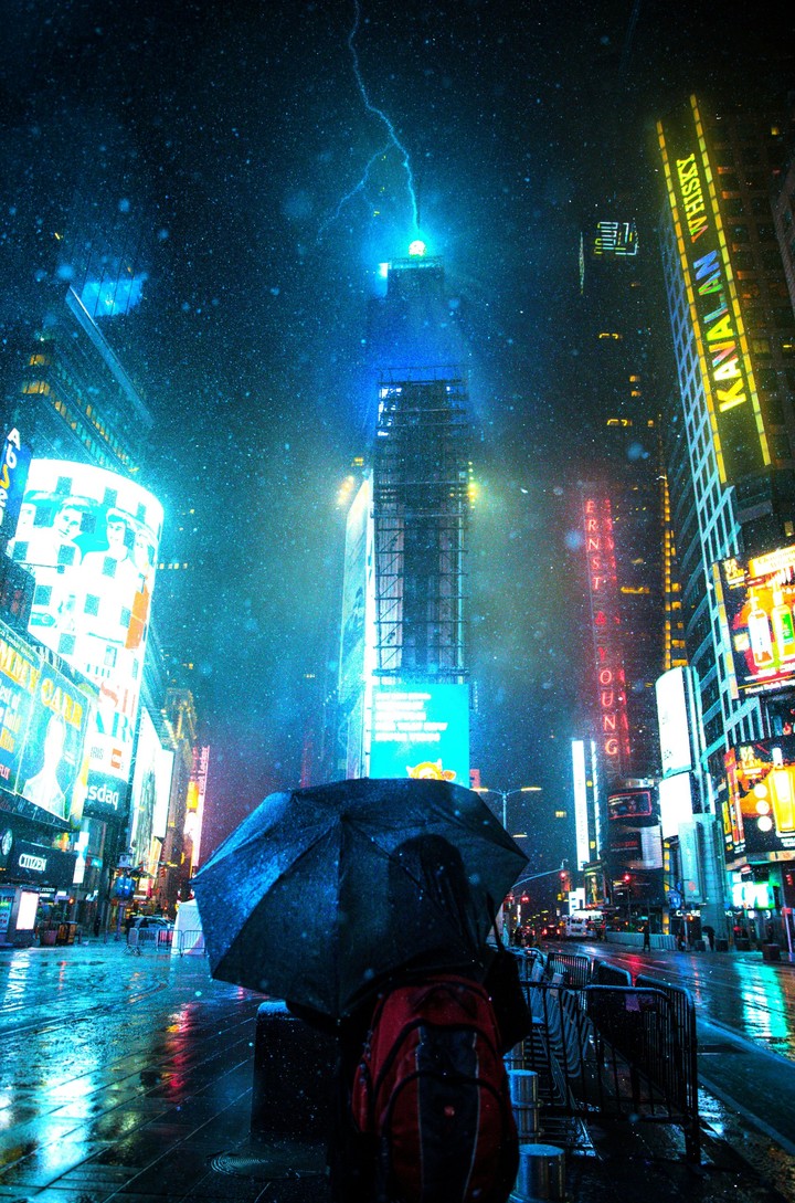 papéis de parede Midnight, Skyscraper