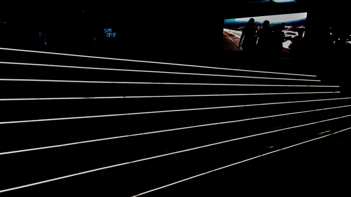 Line of Lights under the stair