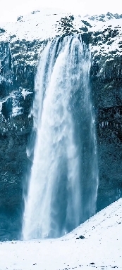 Winter waterfall