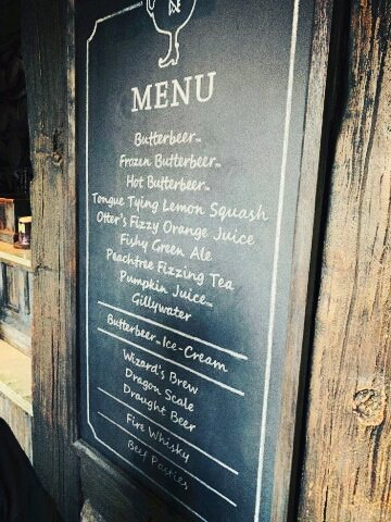 The Butter Beer shop at Universal studios