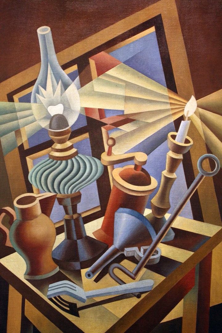 "Still Life Turned". Fortunato Depero. 1930