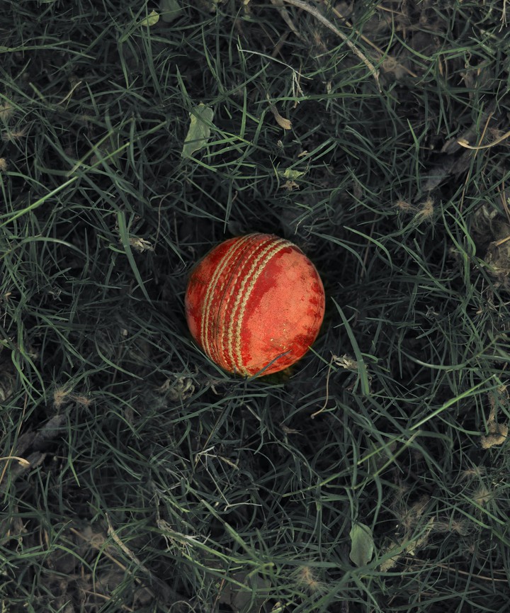 red leather ball