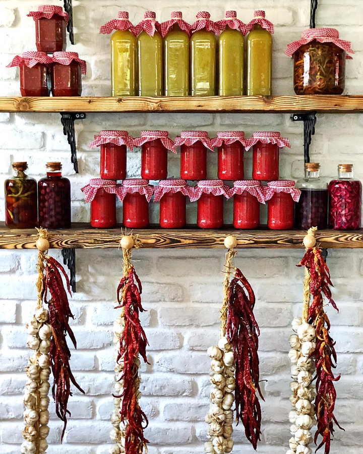 Pickle #dried garlic # Sour grape juices ✔