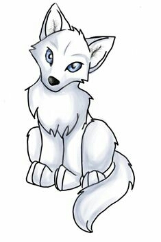 Wolf drawing