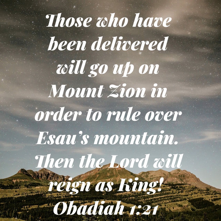 Obadiah 1:21
