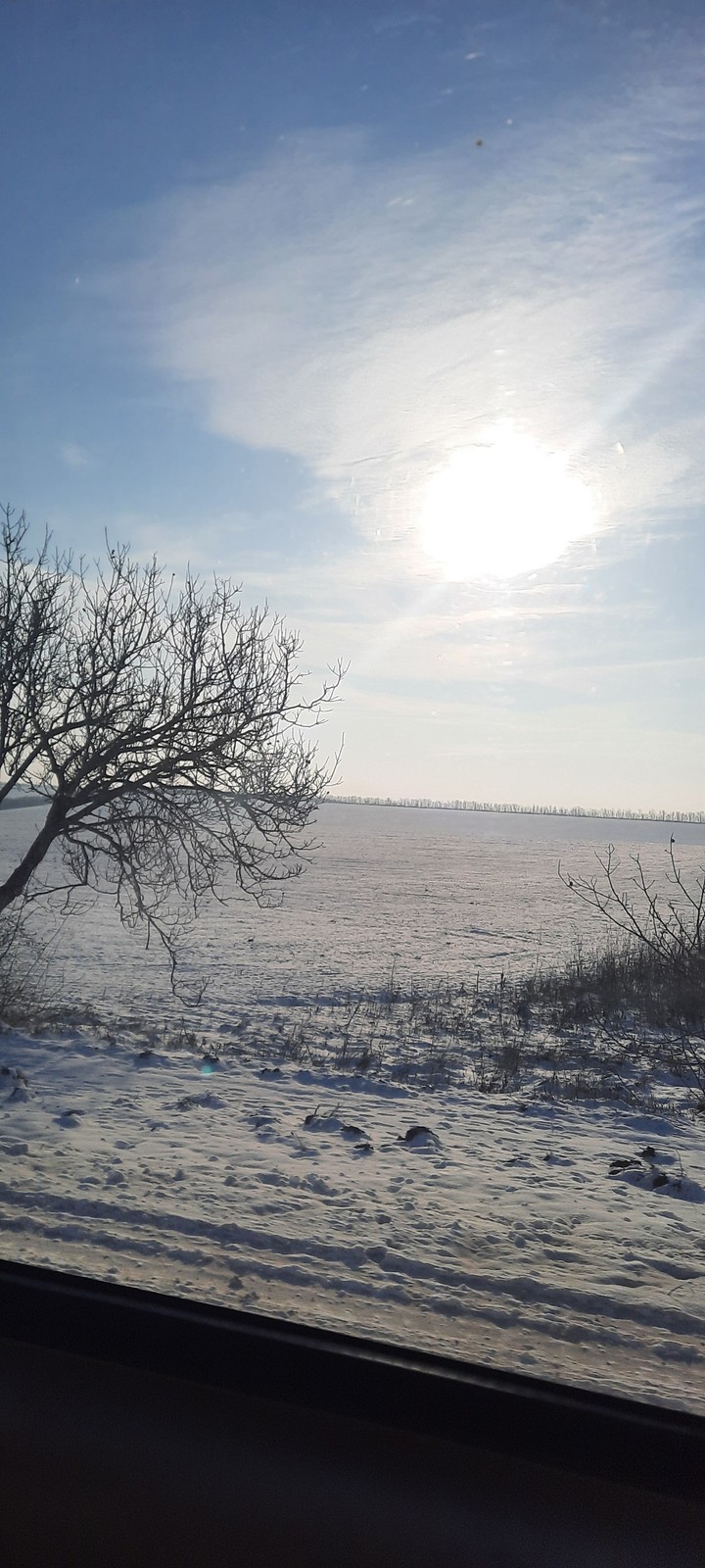 winter in village