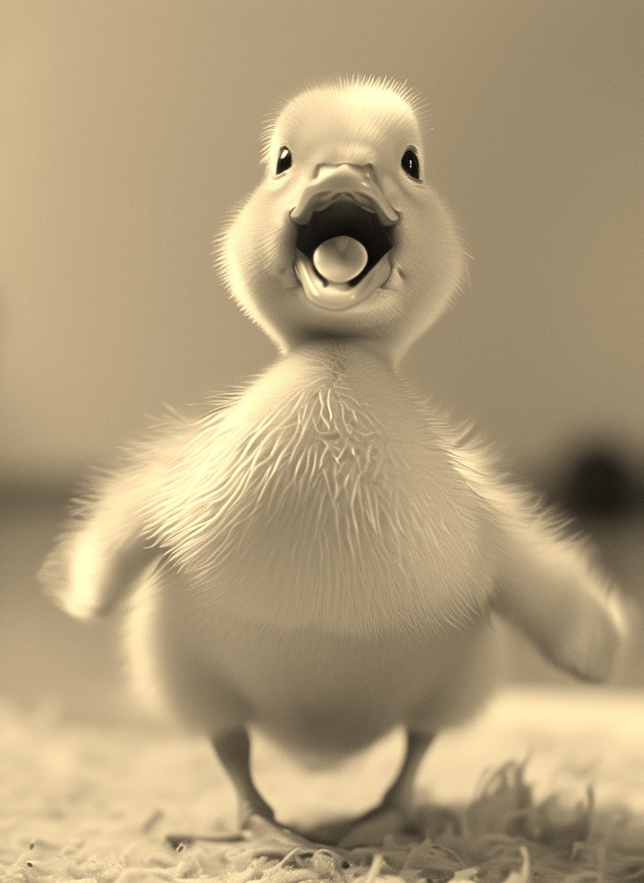 Duck cute, little duck