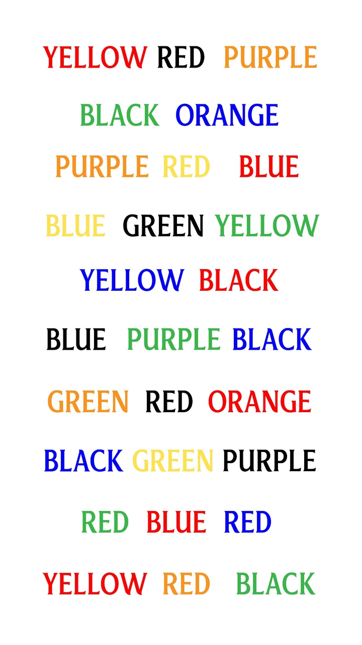 Stroop Effect