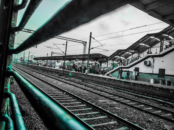 Railway tracks...