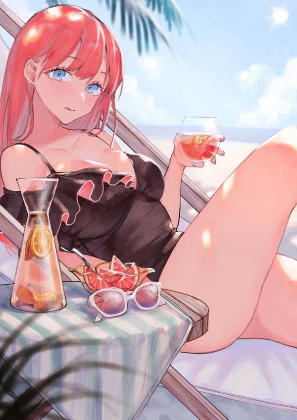 anime girl summer