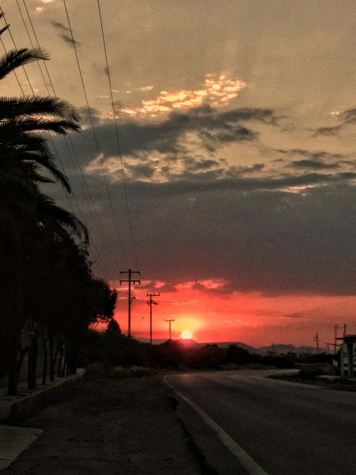 Puesta del Sol en Santiago de Anaya, Hidalgo, México