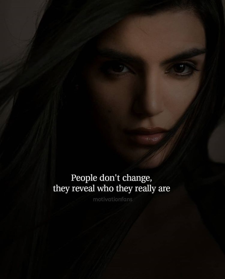 people don't change