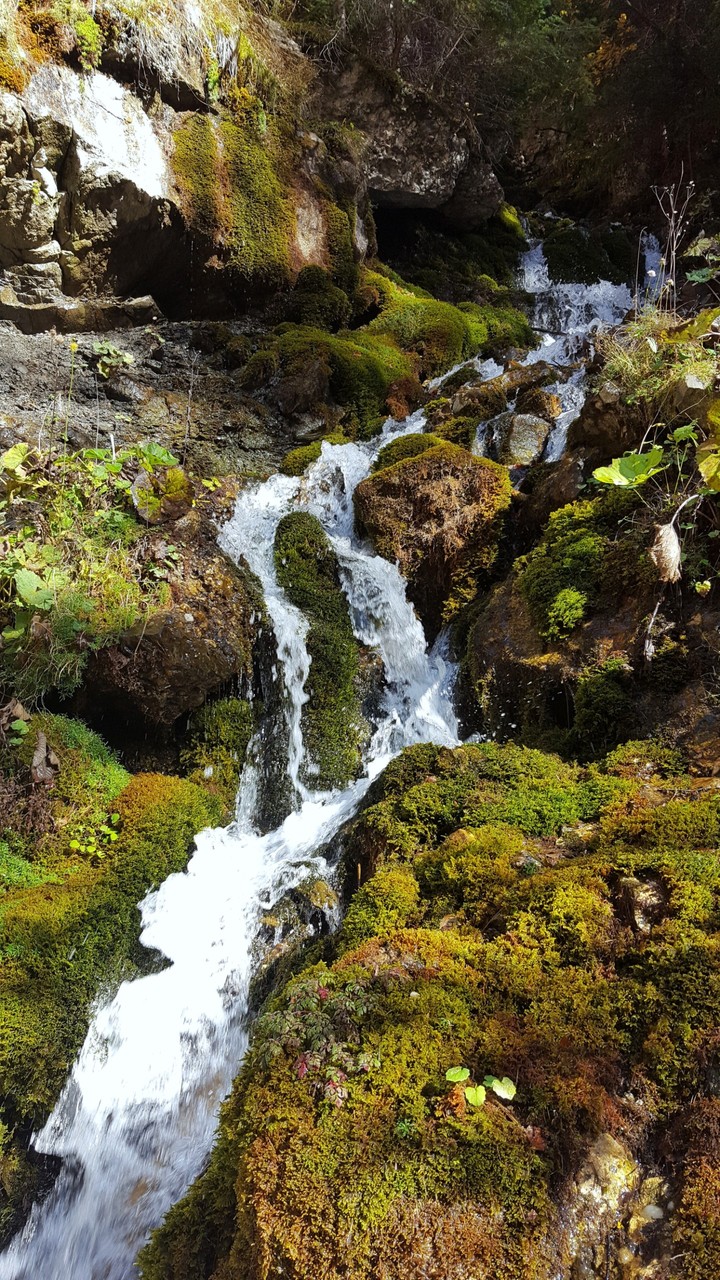Beautiful waterfall in autumn