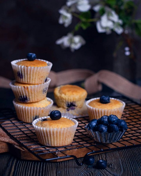Vanilla Blueberry Muffins ❤