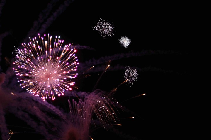 pink fireworks