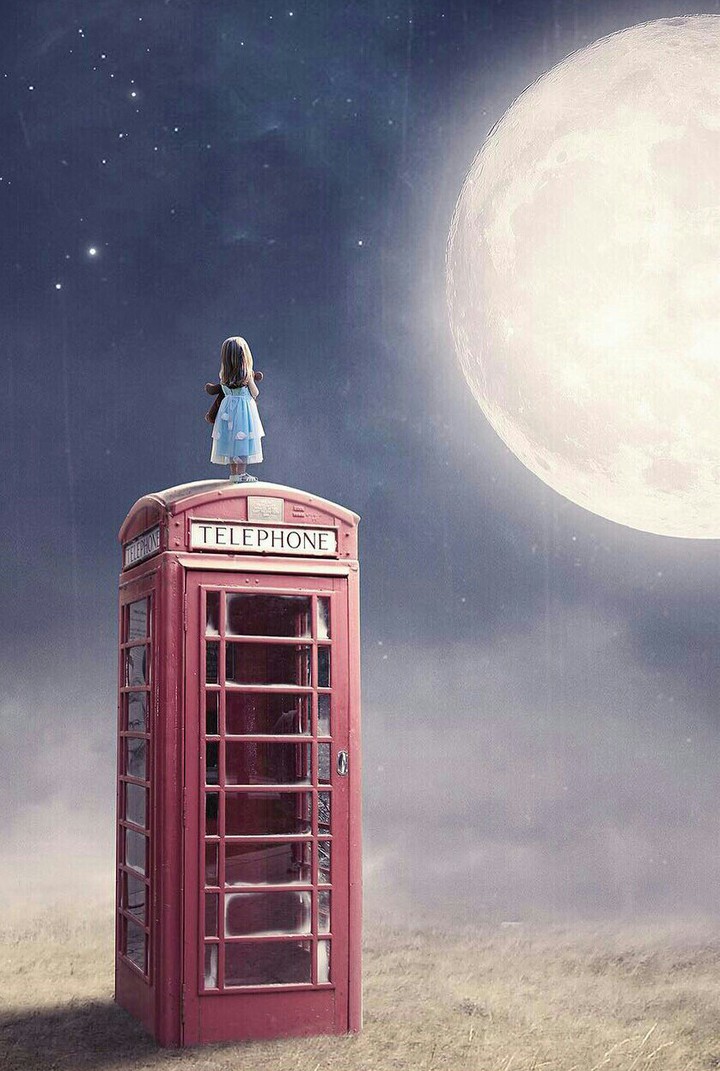 girl & moon ..... ? ? ... night