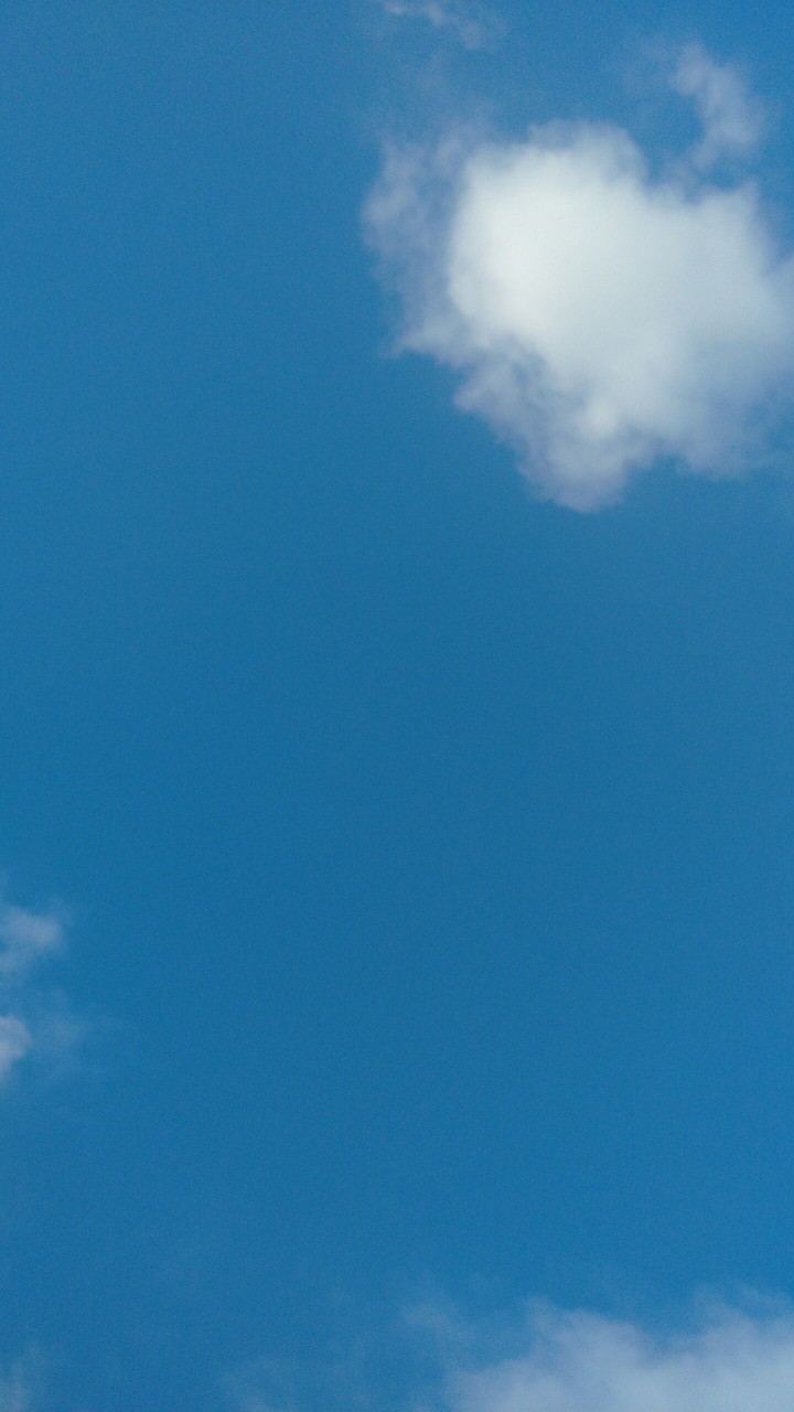 blue clear sky with clouds