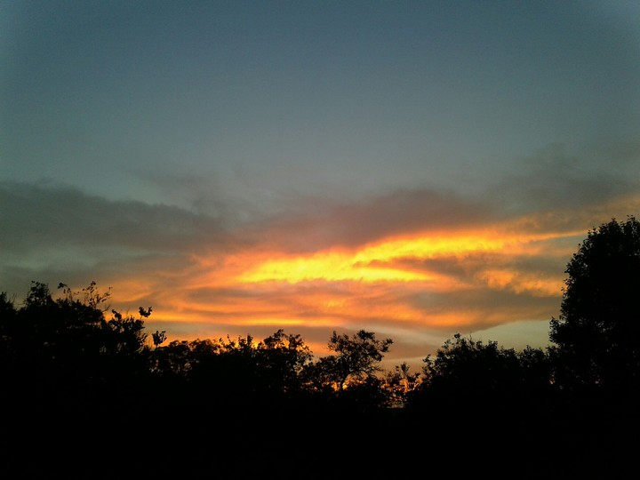 fiery sky