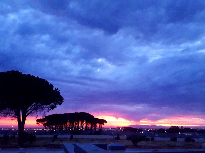 Burning sky