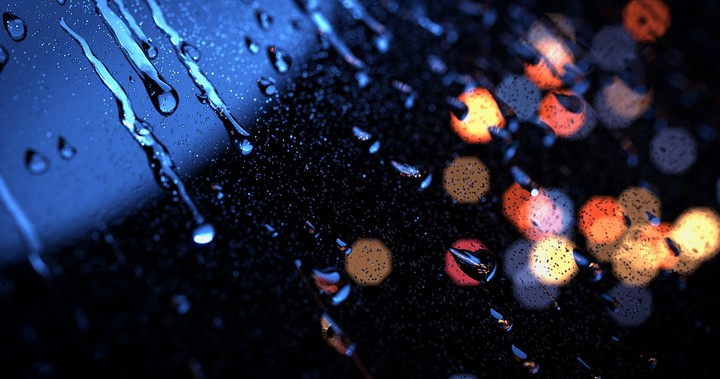 Rain on a Windows Blender 2.77