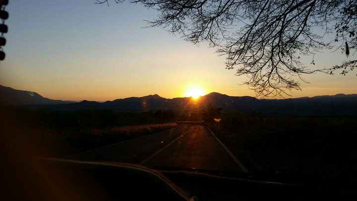 Driving through...