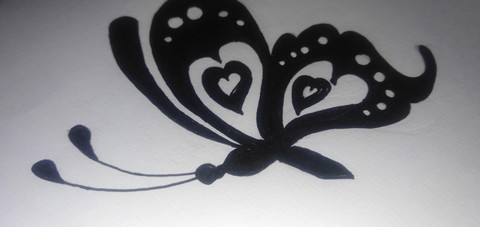 With love butterfly