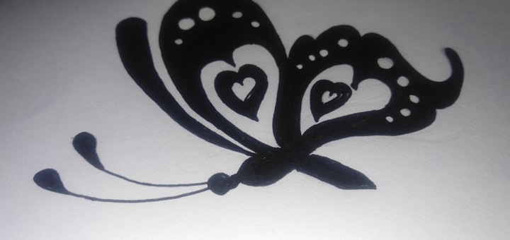 With love butterfly