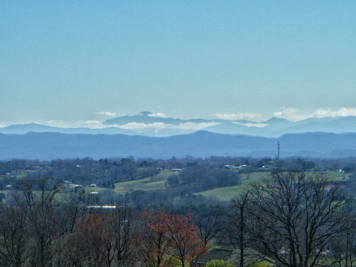 clouded mountains