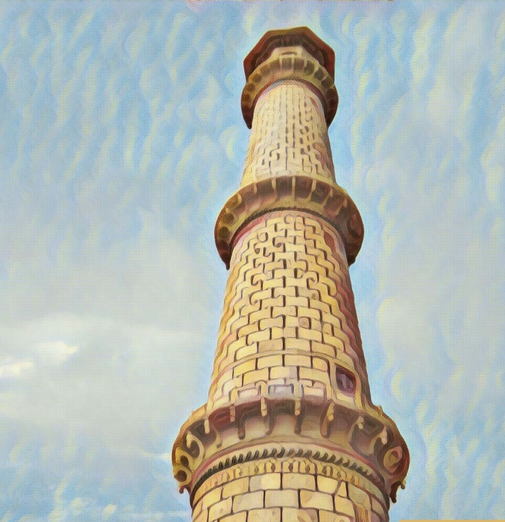 A tower of the The Taj Mahal