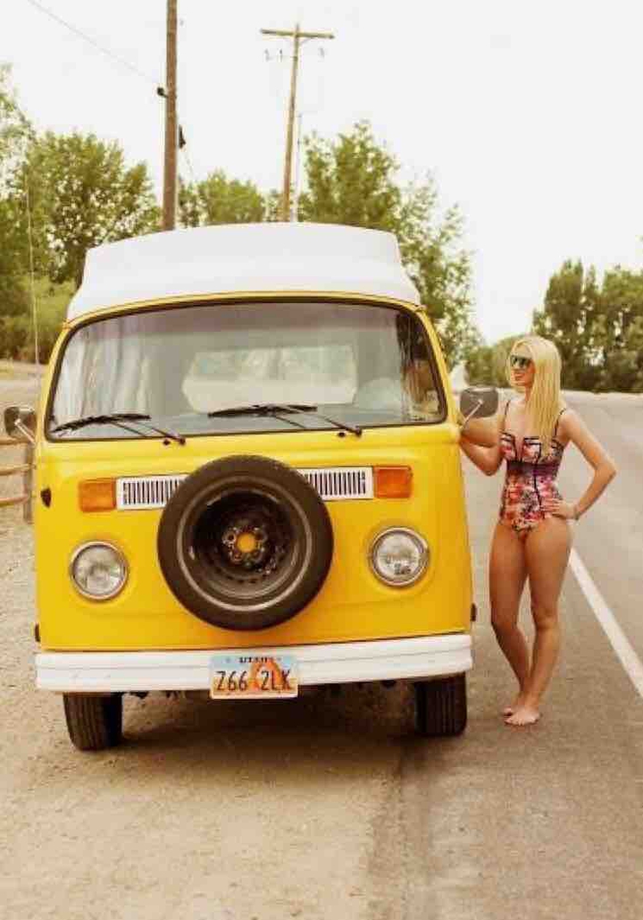 Vans and car
