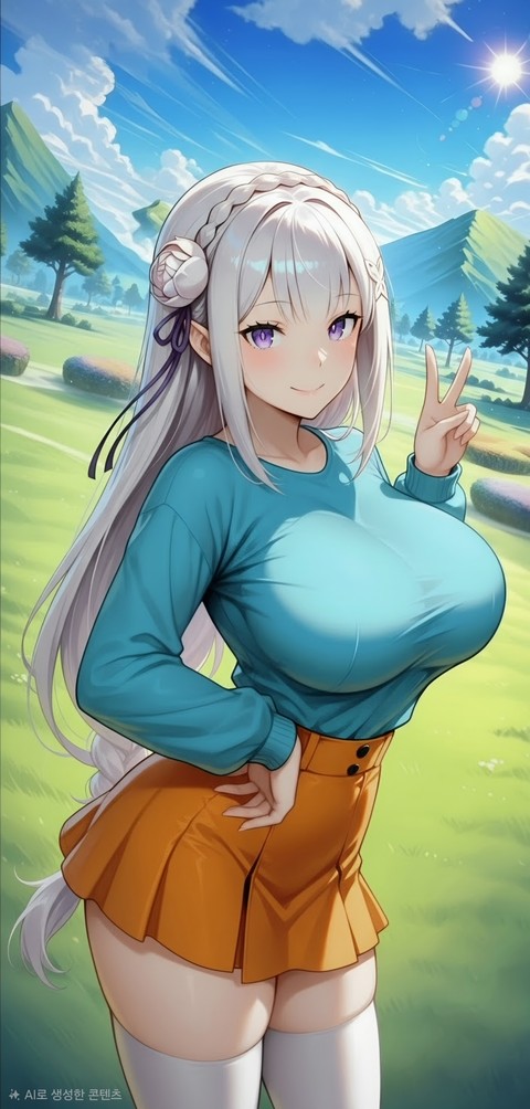Thigh, Cartoon, Long_hair