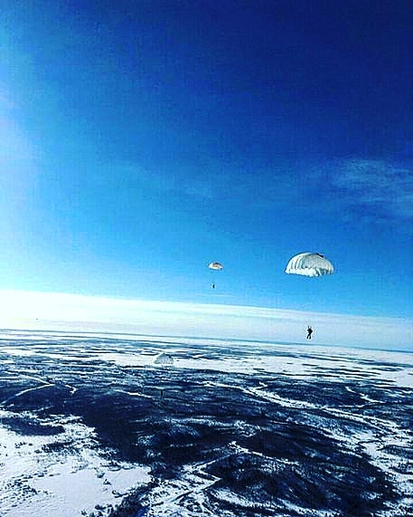 прыжок с парашютом