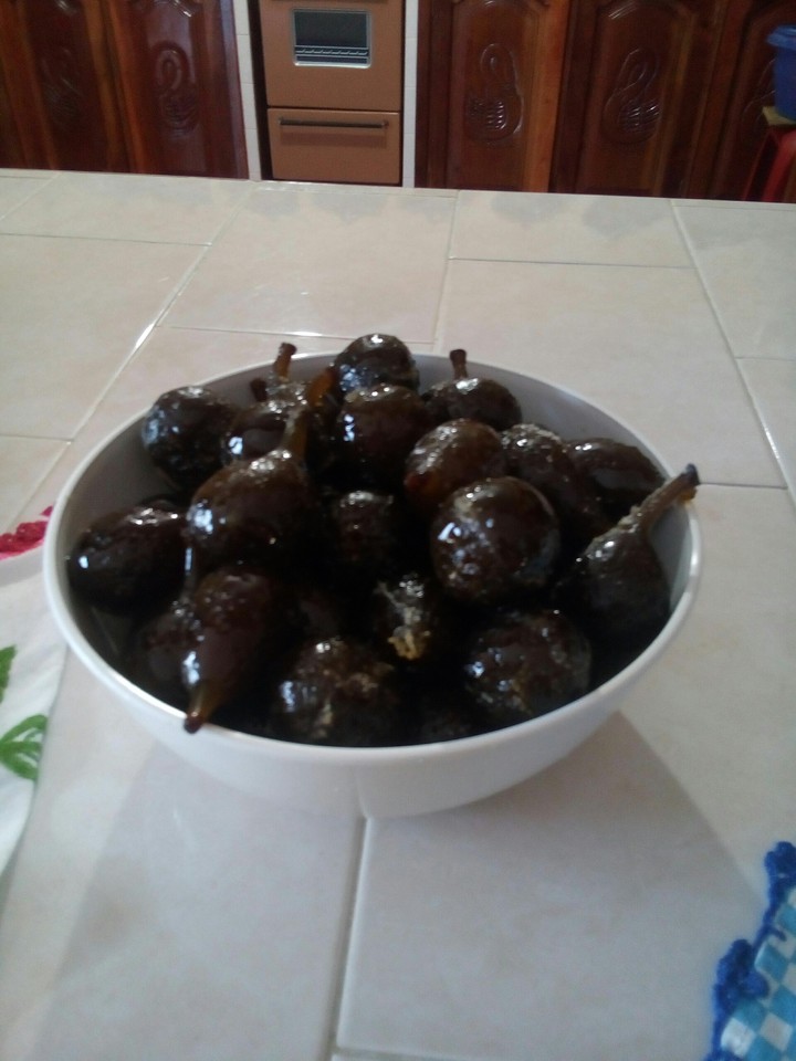cocinando higos cristalizados