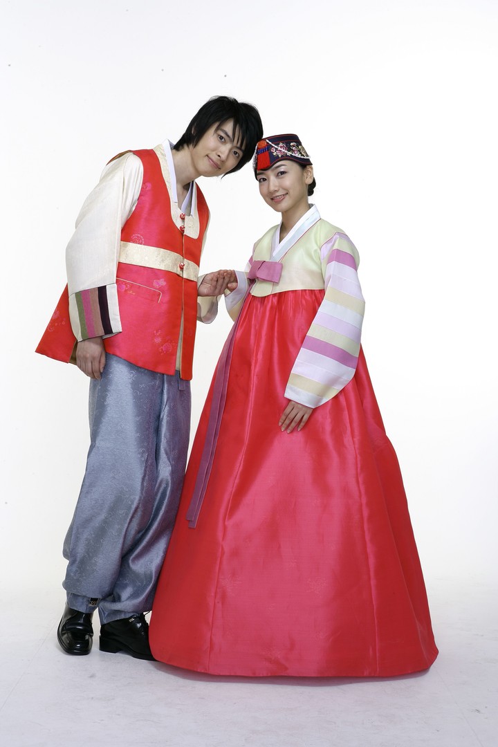 Couple in Korean Dress