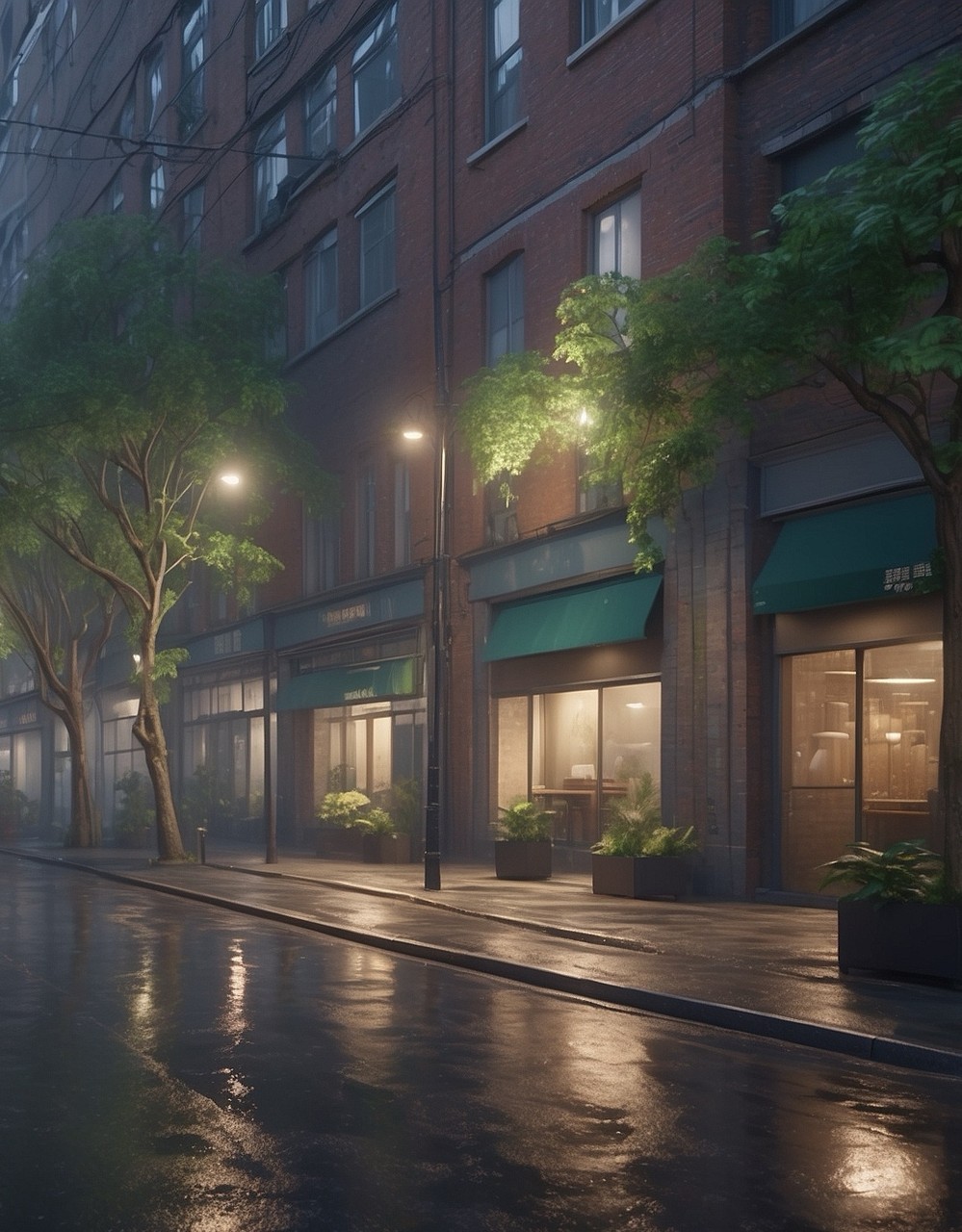 Rain in City