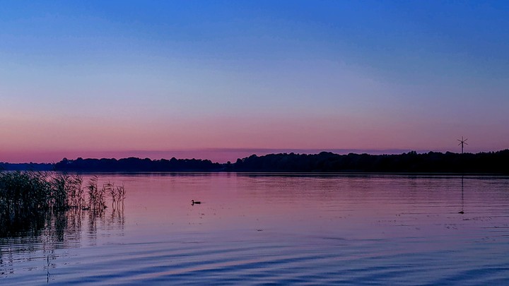 Sunset on the lake.