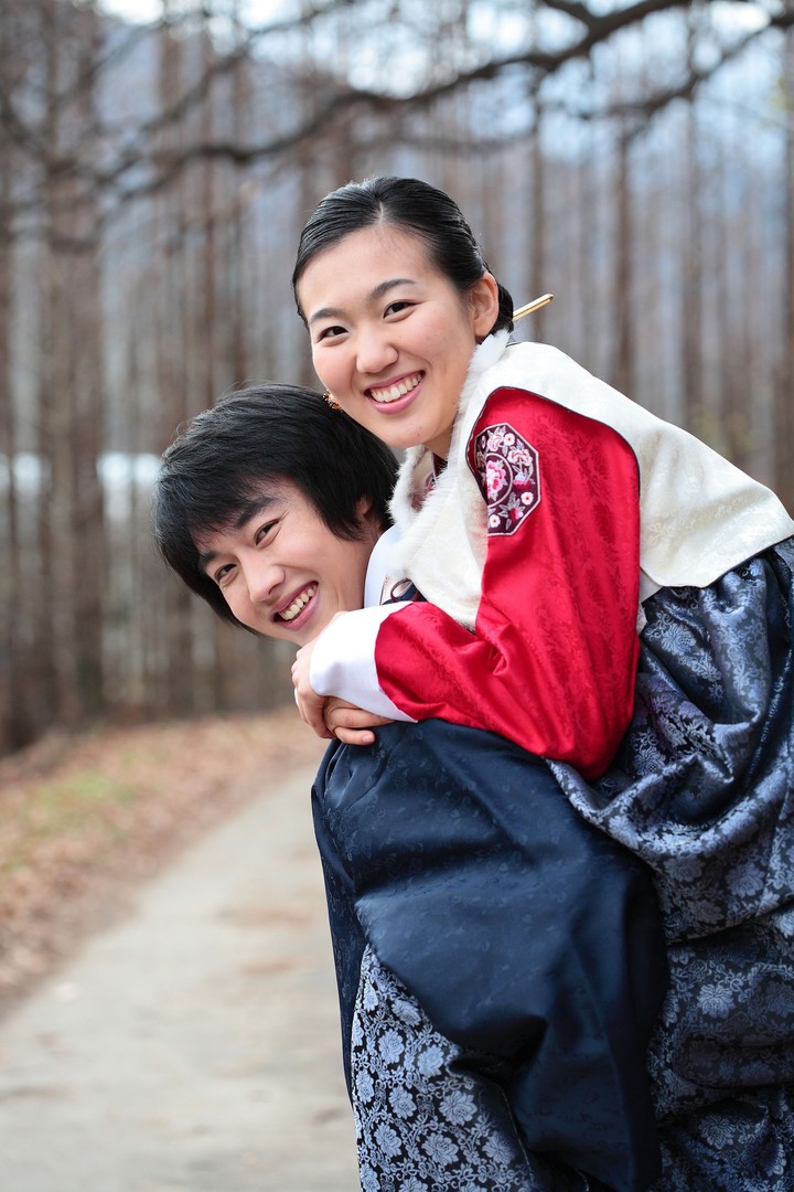 Couple in Korean Dress II