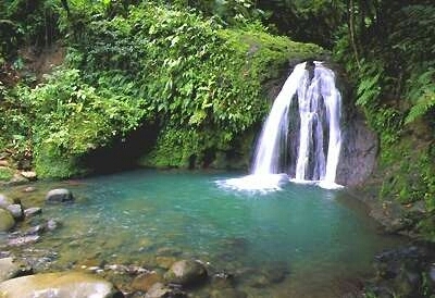 waterfall in Guadeloupe