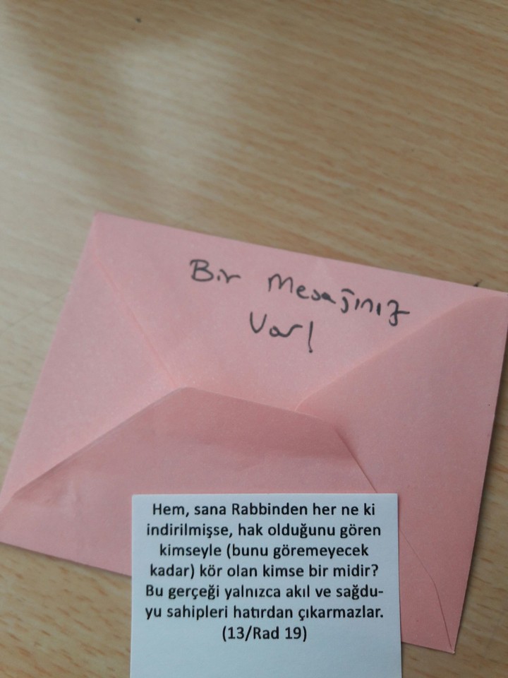 bjr mesajiniz var