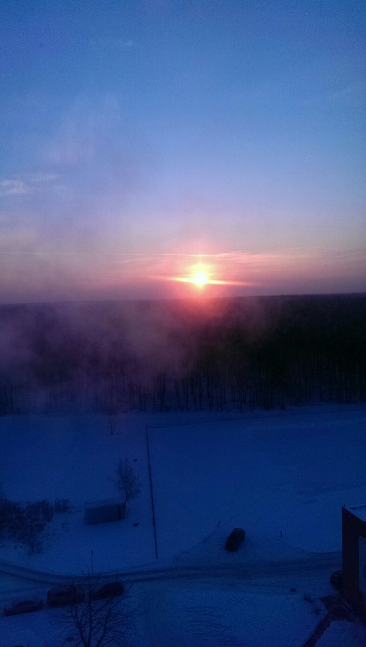 морозное утро