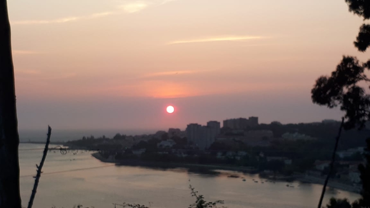 pôr do sol Vila Nova  de  Gaia