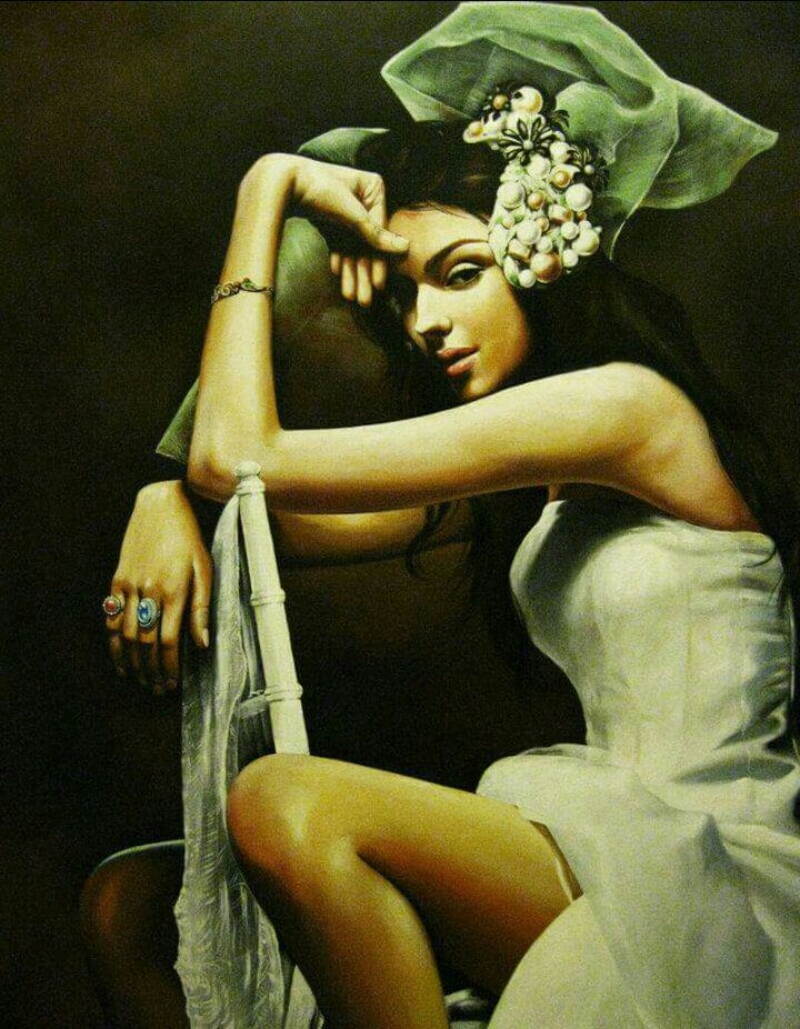 Girl in white
