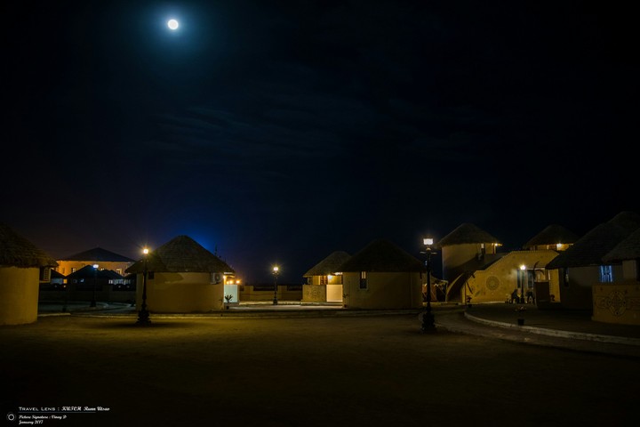 Full moon night... the great salt desert.