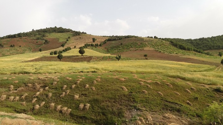 The mountains around the village of Shrage Marivan