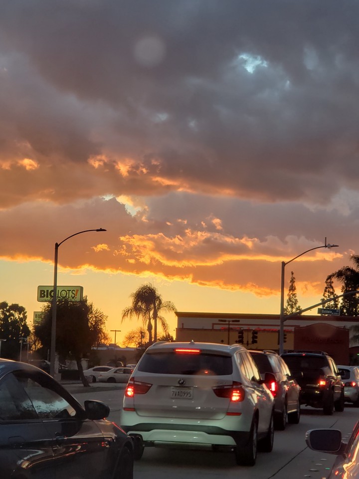 espectacular atardecer