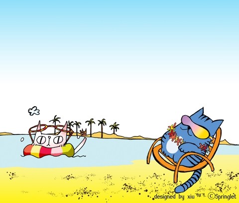 Sunbath On The Beach