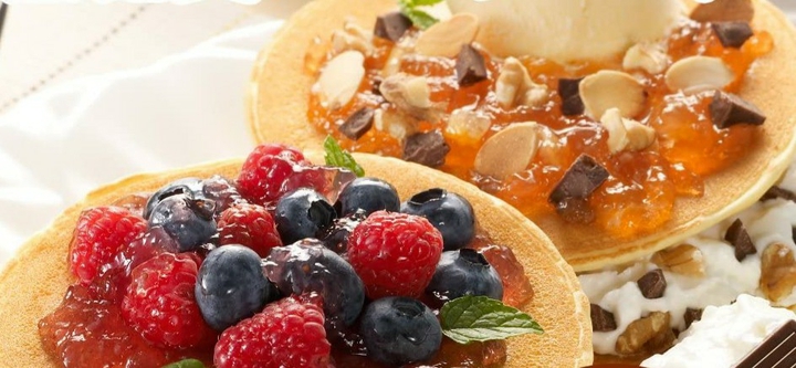 pancakes loaded with everything
